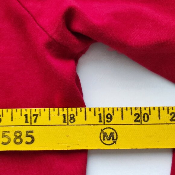 L.L.Bean long sleeve top women's size M burgundy cotton - Picture 8 of 9